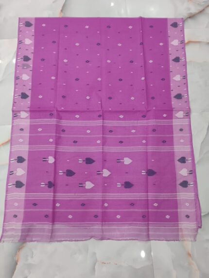 COTTON SAREE VIOLET