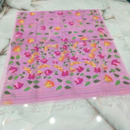 MUSLIN SAREE PINK