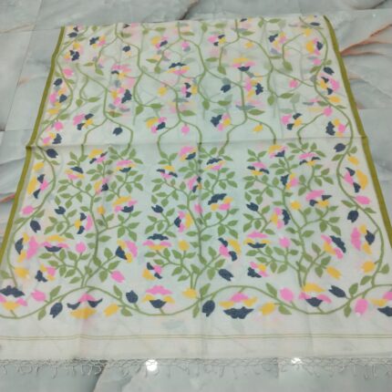 COTTON SAREE WHITE
