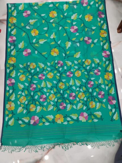 COTTON SAREE SKY