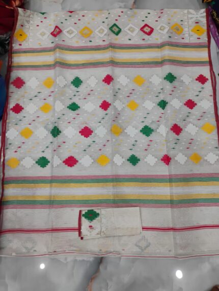 COTTON SAREE WHITE