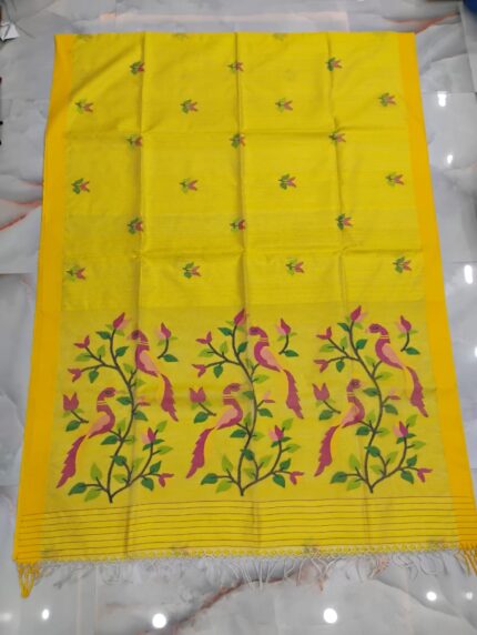MATKA SAREE YELLOW
