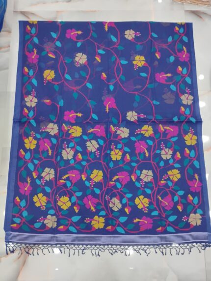 COTTON SAREE BLUE